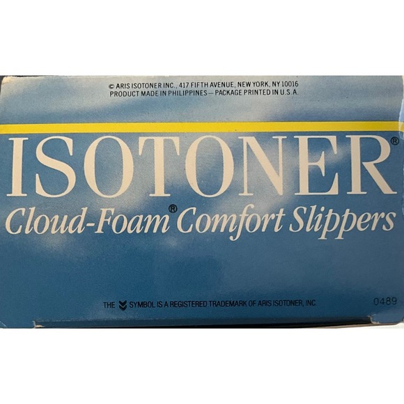 NOS Vintage ARIS ISOTONER SuPeR SoFt Slippers Baby PINK 8-9 - Picture 2 of 5